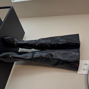 Sleek Black Over the Knee Women's Boots